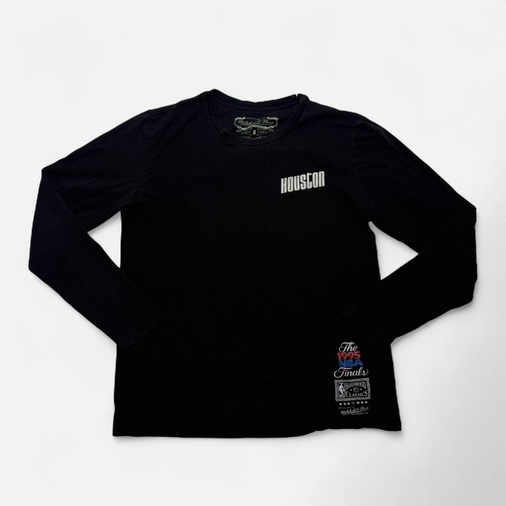 Mitchell & Ness Houston Rockets Back to Back 1994–95 Long Sleeve Tee Medium